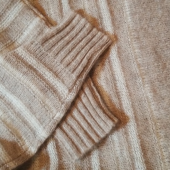 NWOT Jenni Kayne Cocoon Crewneck Sweater Sand Stipe Tan Oversized XXS-Small! - Picture 11 of 13